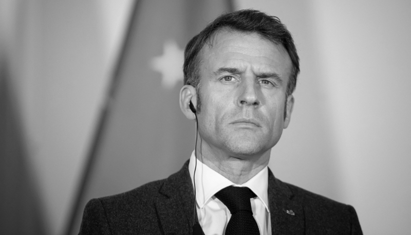 President of France Emmanuel Macron, in Prague, Czech Republic, 5 March 2024.