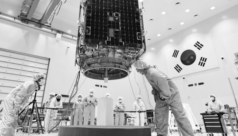 South Korea's first medium-sized next-generation ground-observing satellite, on 22 January 2021.