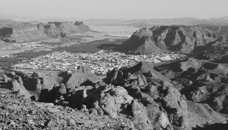 The AlUla site, seen from Harrate, north-west Saudi Arabia.
