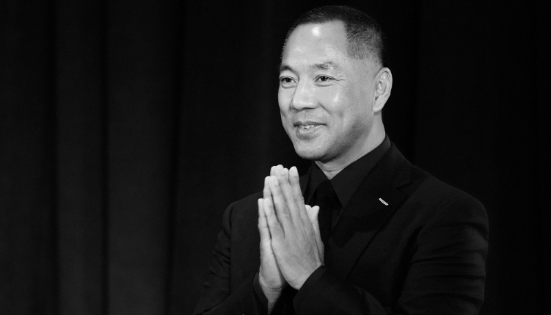 Chinese billionaire Miles Guo, also known as Miles Kwok or Guo Wengui.