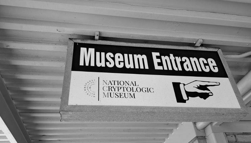 Entrance to the NSA's National Cryptologic Museum.