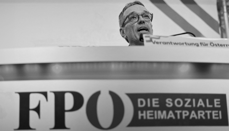 The leader of Austria's far-right FPÖ party, Herbert Kickl, on 5 October 2024. 