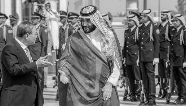 Chinese Prime Minister Li Qiang and Saudi Crown Prince Mohammed bin Salman, in Riyadh, on 11 September 2024.