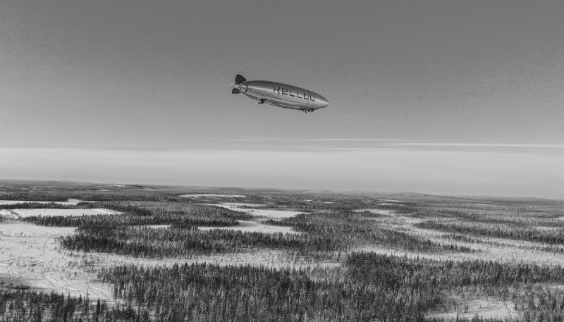 One of Finnish start-up Kelluu's airships.